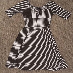 Stripe forever 21 skater dress